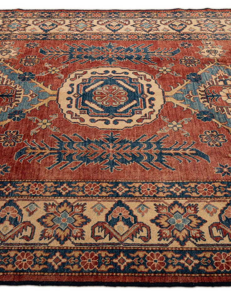 Detail image of  7' 2 x 10' 6  Hand Knotted Kazak Wool Rug