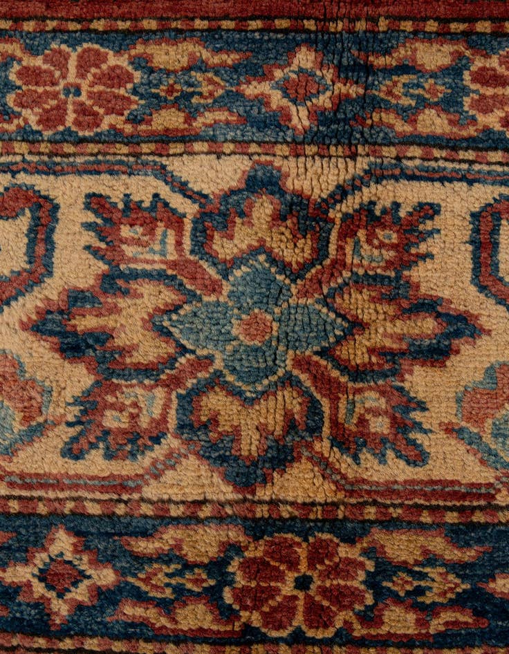 Detail image of  7' 2 x 10' 6  Hand Knotted Kazak Wool Rug
