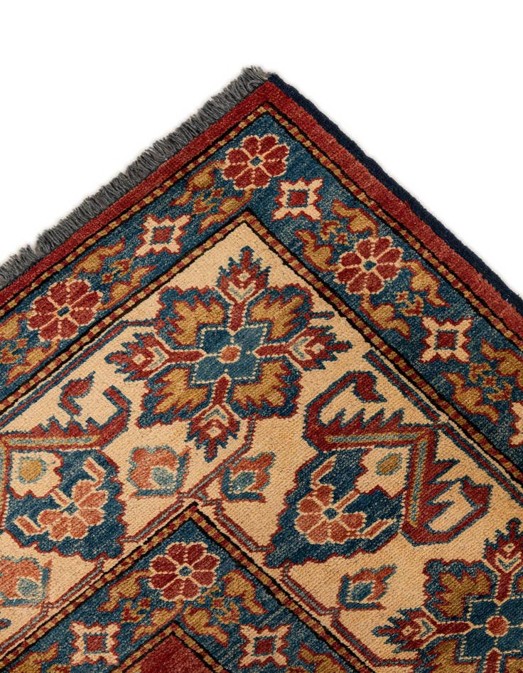 Detail image of  7' x 10' 7  Hand Knotted Kazak Wool Rug