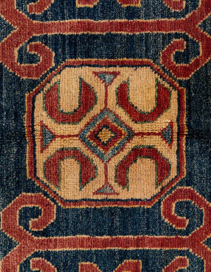 Detail image of  8' 11 x 12' 2  Hand Knotted Kazak Wool Rug
