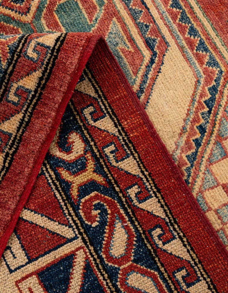 Detail image of  8' 11 x 12' 2  Hand Knotted Kazak Wool Rug