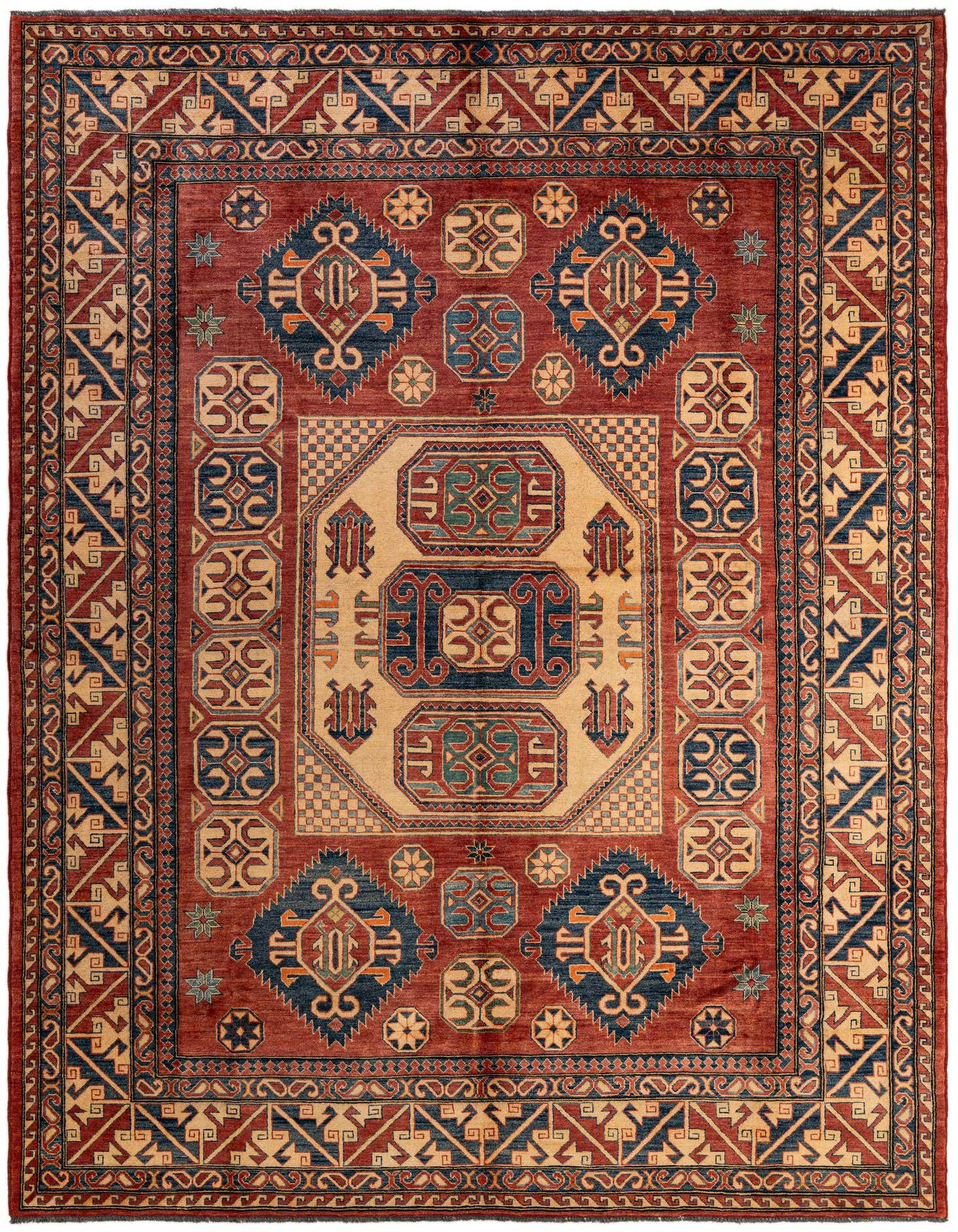 Primary image  8' 11 x 12' 2  Hand Knotted Kazak Wool Rug