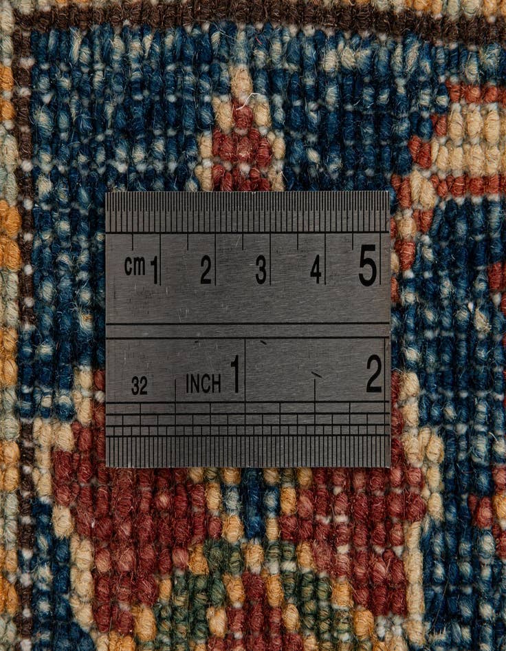 Detail image of  3' 2 x 4' 3  Hand Knotted Kazak Wool Rug