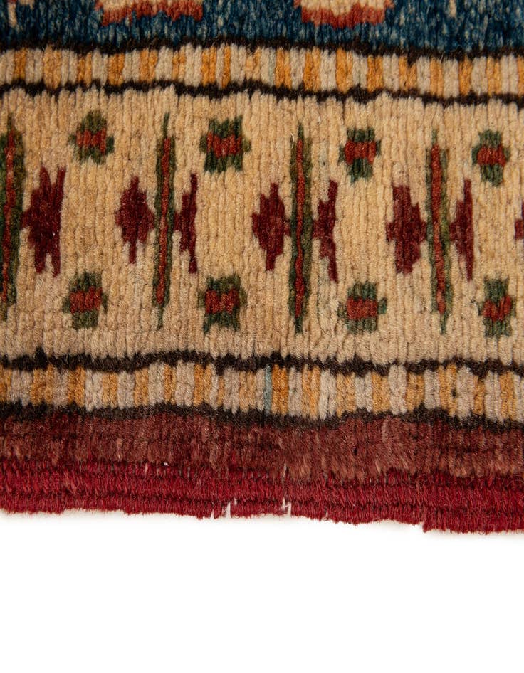 Detail image of  3' 2 x 4' 3  Hand Knotted Kazak Wool Rug