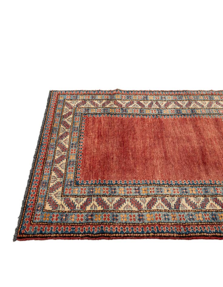 Detail image of  3' 8 x 5' 9  Hand Knotted Kazak Wool Rug