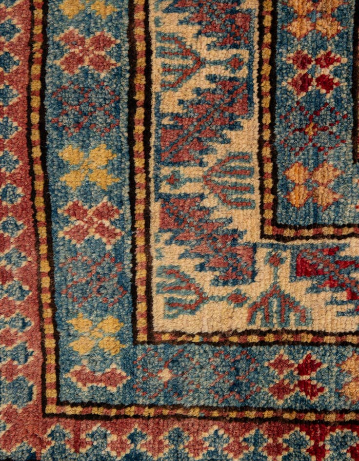 Detail image of  3' 8 x 5' 9  Hand Knotted Kazak Wool Rug
