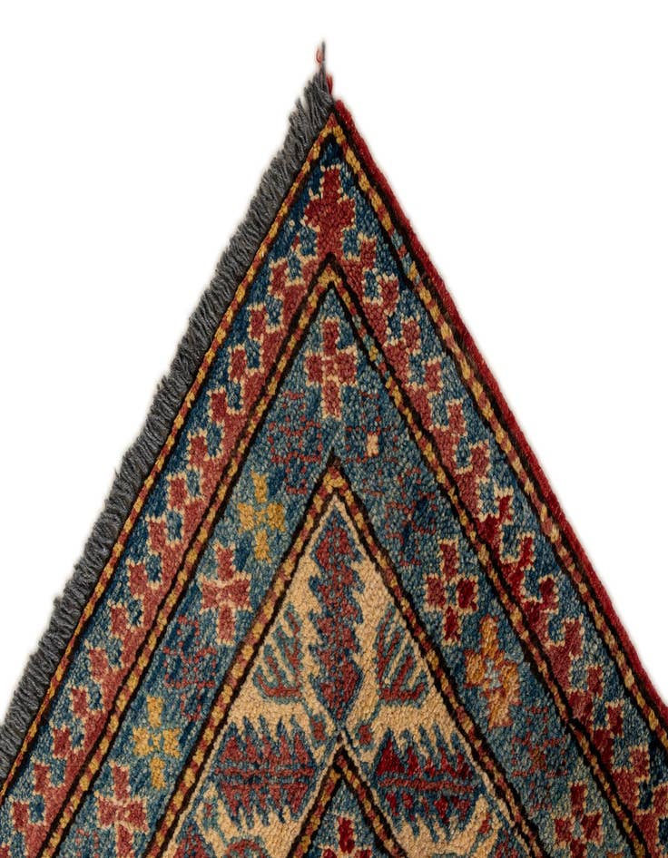 Detail image of  3' 8 x 5' 9  Hand Knotted Kazak Wool Rug