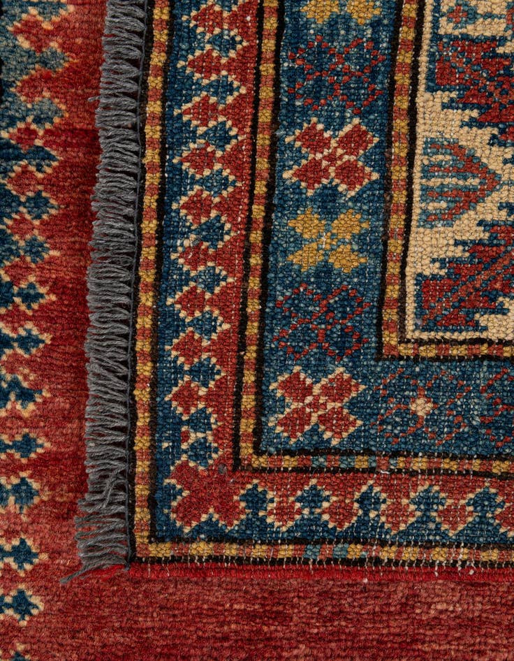 Detail image of  3' 8 x 5' 9  Hand Knotted Kazak Wool Rug