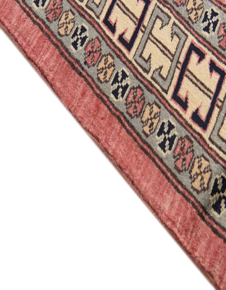 Detail image of  4' 4 x 5' 10  Hand Knotted Kazak Oriental Wool Rug