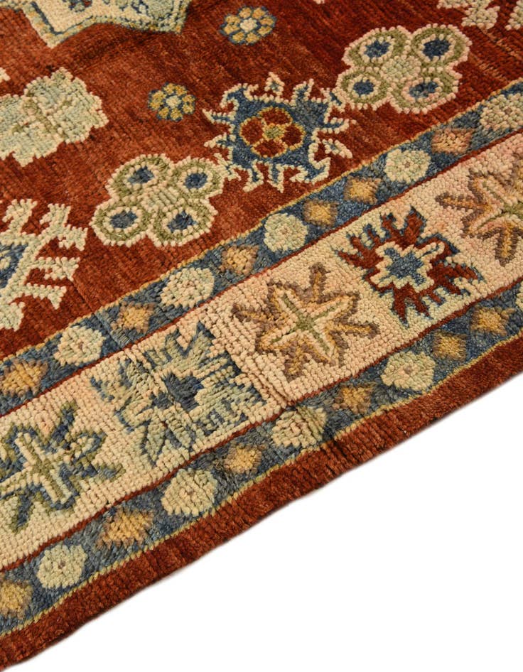 Detail image of  5' 8 x 7' 9  Hand Knotted Kazak Wool Rug