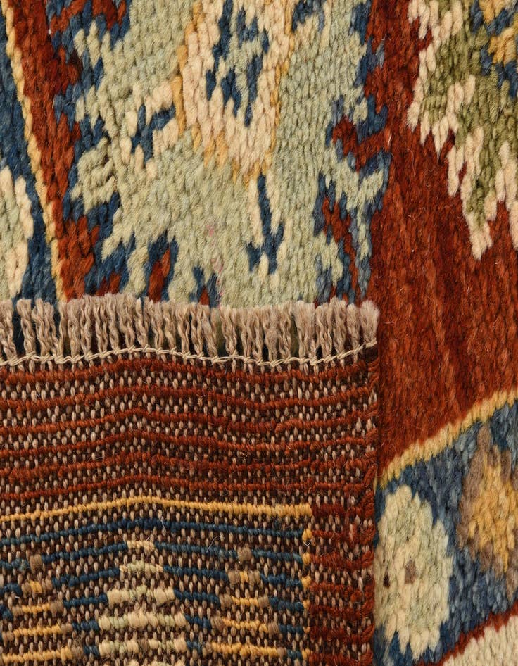 Detail image of  5' 8 x 7' 9  Hand Knotted Kazak Wool Rug