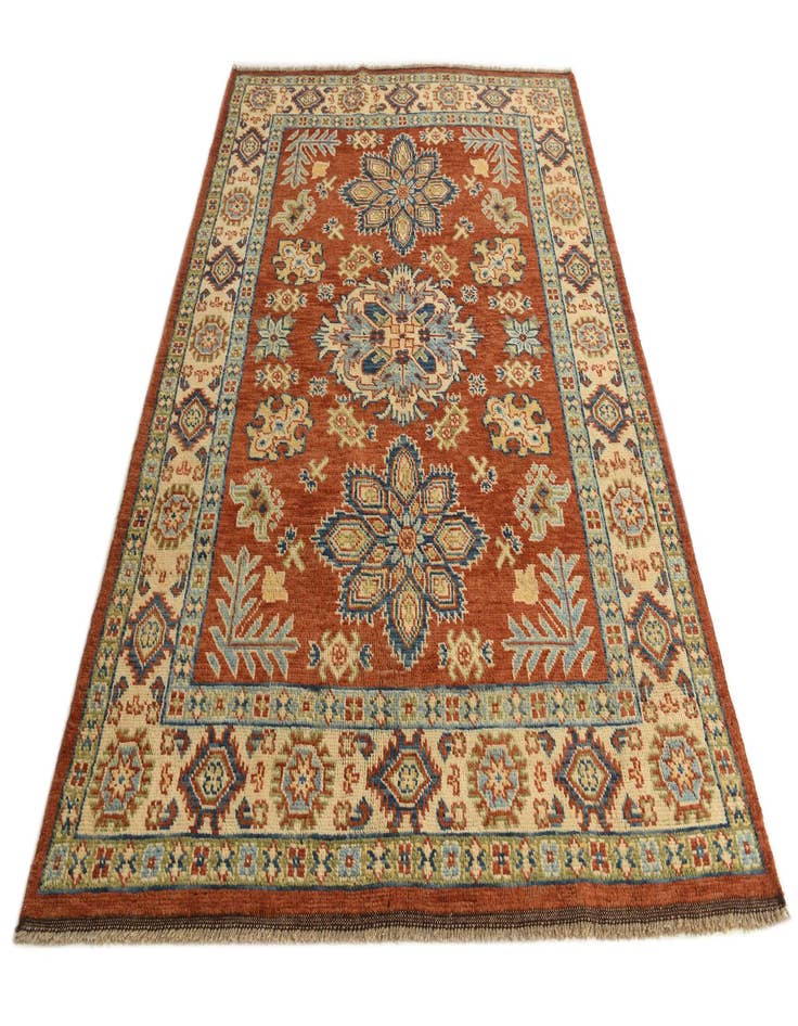 Detail image of  6' x 8' 3  Hand Knotted Kazak Rug