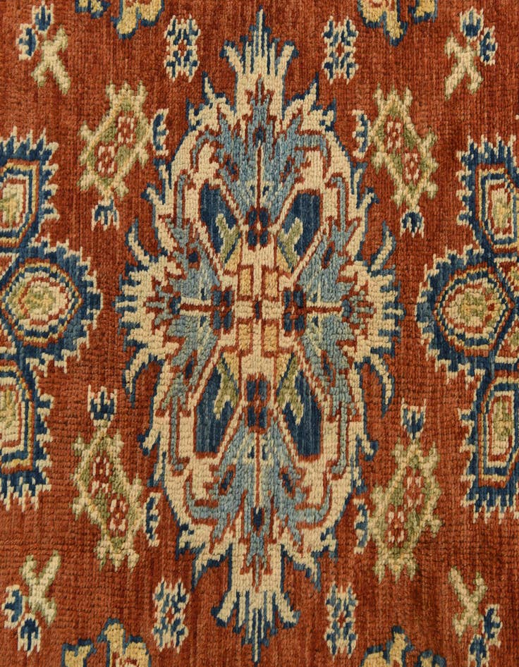 Detail image of  6' x 8' 3  Hand Knotted Kazak Rug