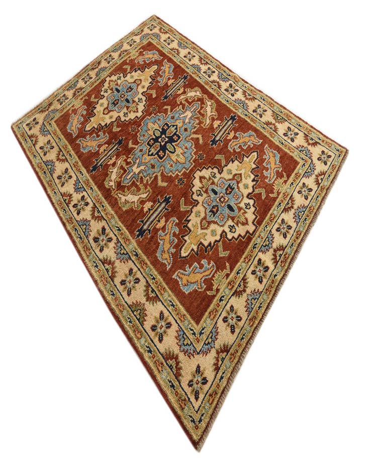 Detail image of  5' 8 x 7' 8  Hand Knotted Kazak Rug