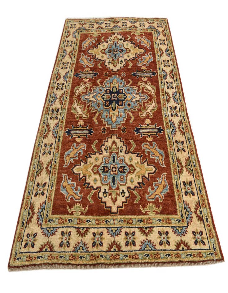 Detail image of  5' 8 x 7' 8  Hand Knotted Kazak Rug