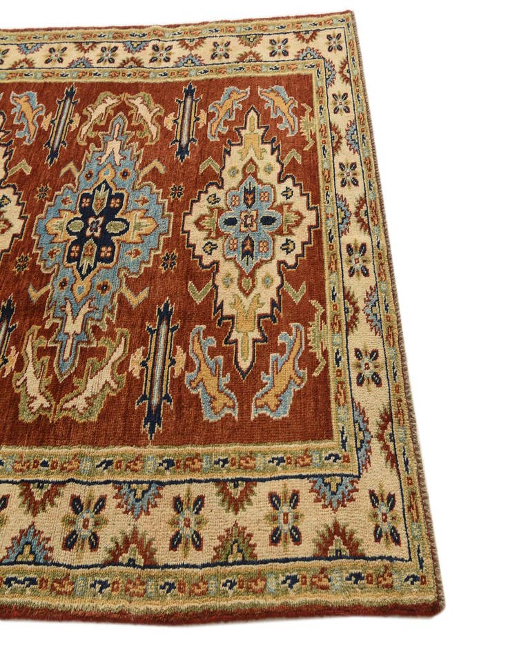 Detail image of  5' 8 x 7' 8  Hand Knotted Kazak Rug