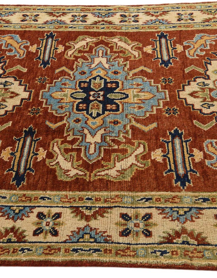 Detail image of  5' 8 x 7' 8  Hand Knotted Kazak Rug