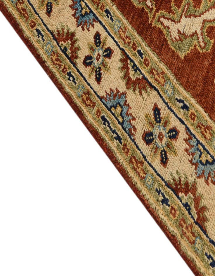 Detail image of  5' 8 x 7' 8  Hand Knotted Kazak Rug