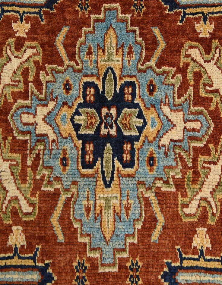 Detail image of  5' 8 x 7' 8  Hand Knotted Kazak Rug