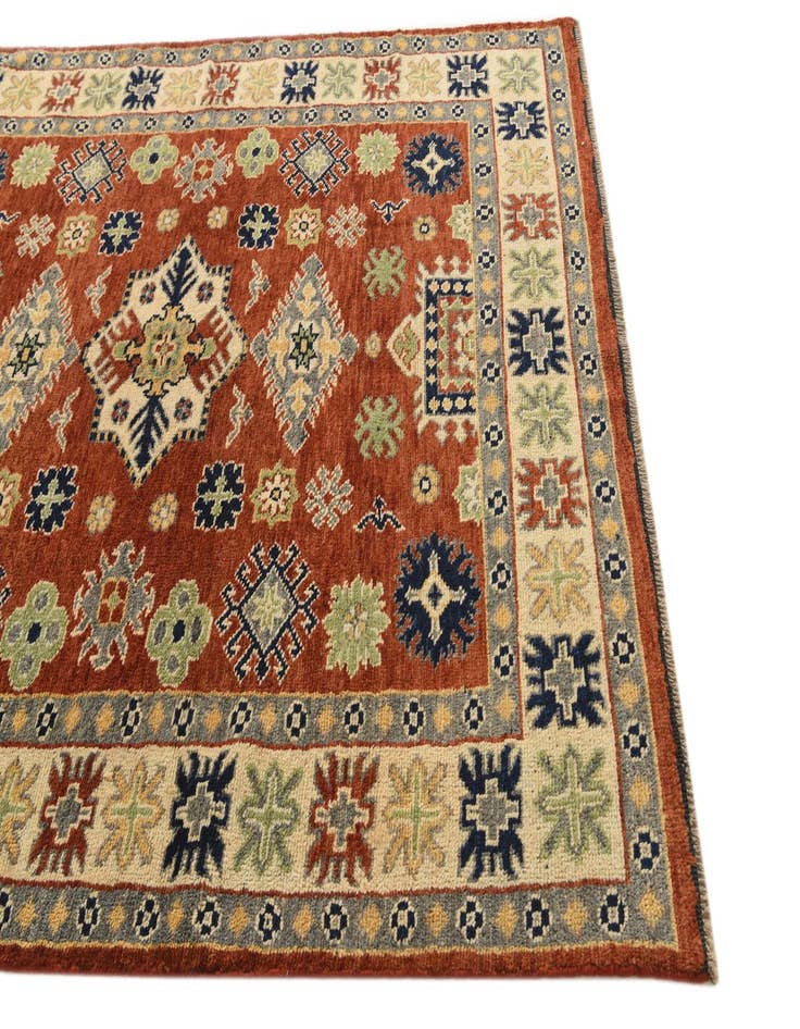 Detail image of  5' 8 x 7' 10  Hand Knotted Kazak Rug