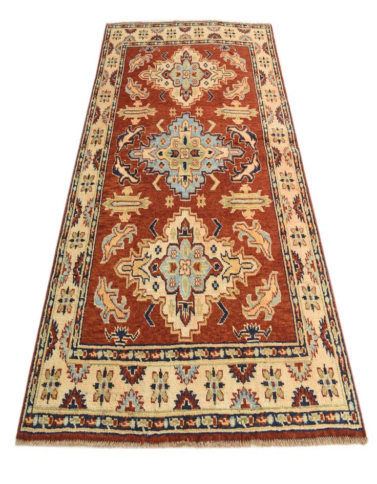 Detail image of  5' 7 x 7' 7  Hand Knotted Kazak Rug