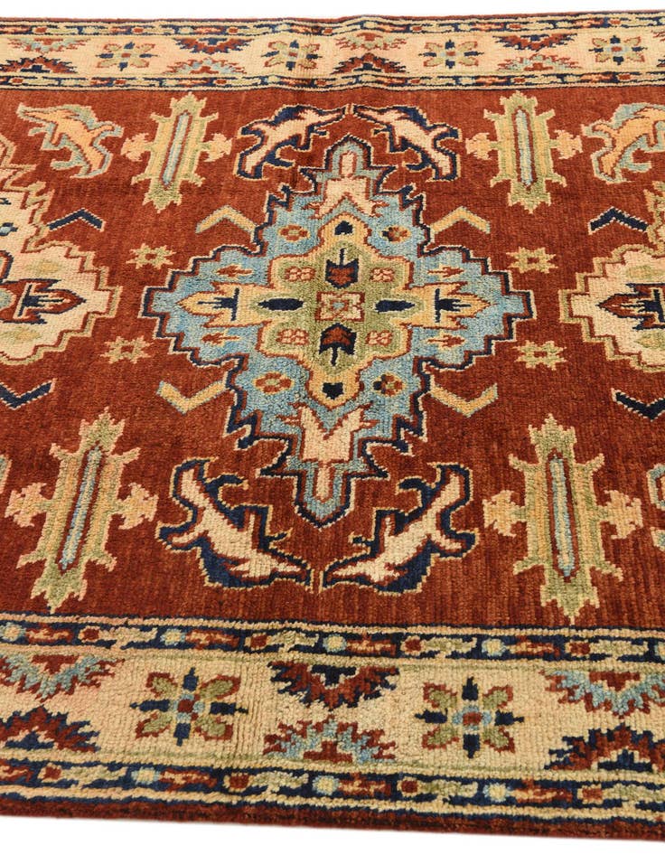 Detail image of  5' 7 x 7' 7  Hand Knotted Kazak Rug