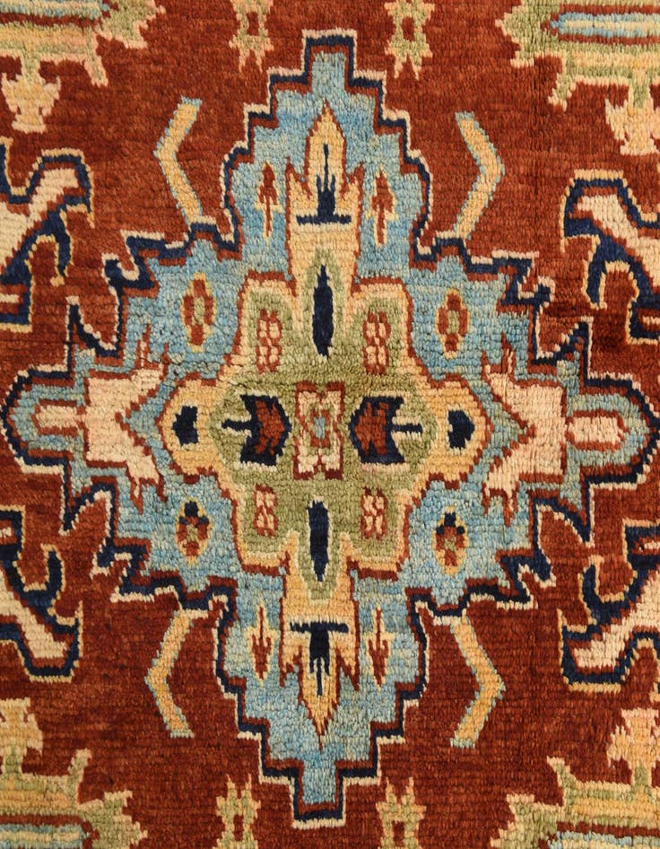 Detail image of  5' 7 x 7' 7  Hand Knotted Kazak Rug