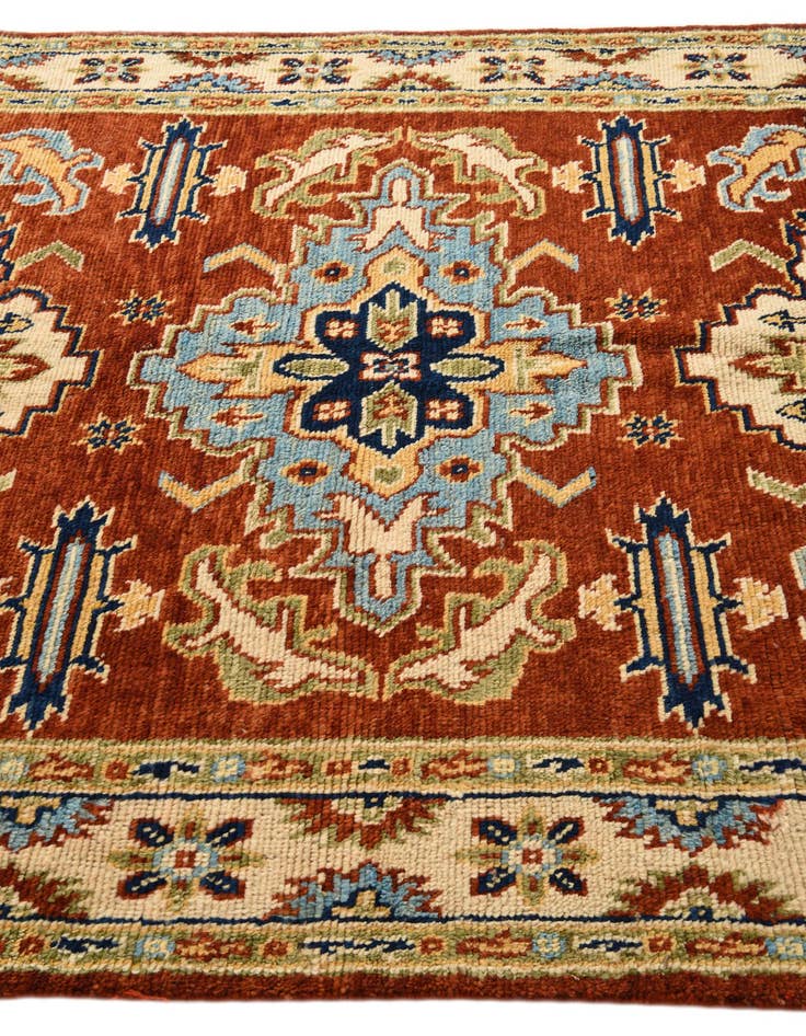 Detail image of  5' 7 x 8'  Hand Knotted Kazak Oriental Rug