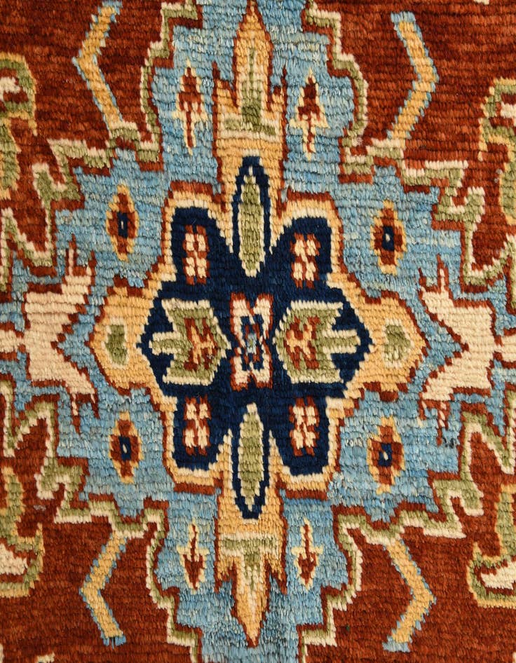 Detail image of  5' 7 x 8'  Hand Knotted Kazak Oriental Rug