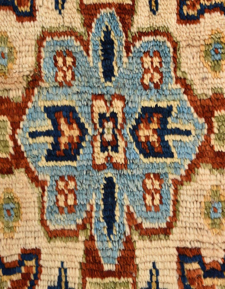 Detail image of  5' 7 x 8'  Hand Knotted Kazak Oriental Rug