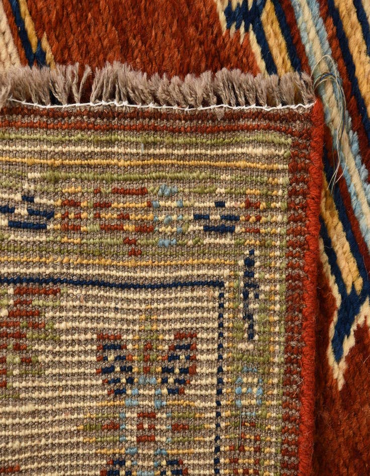 Detail image of  5' 7 x 8'  Hand Knotted Kazak Oriental Rug