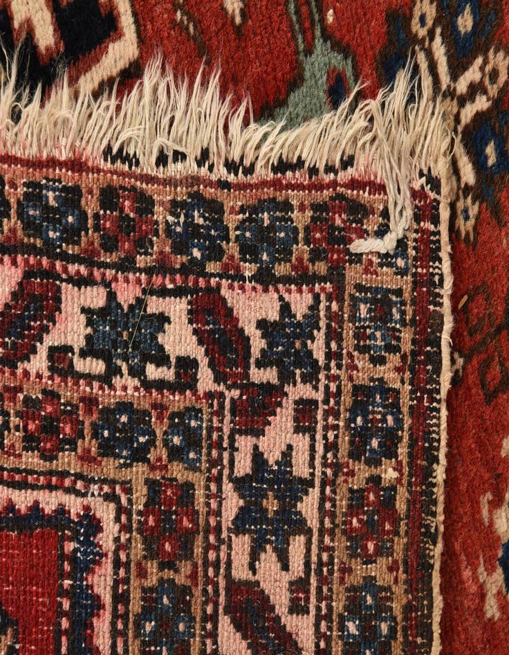 Detail image of  3' 5 x 5' 6  Hand Knotted Kazak Wool Rug