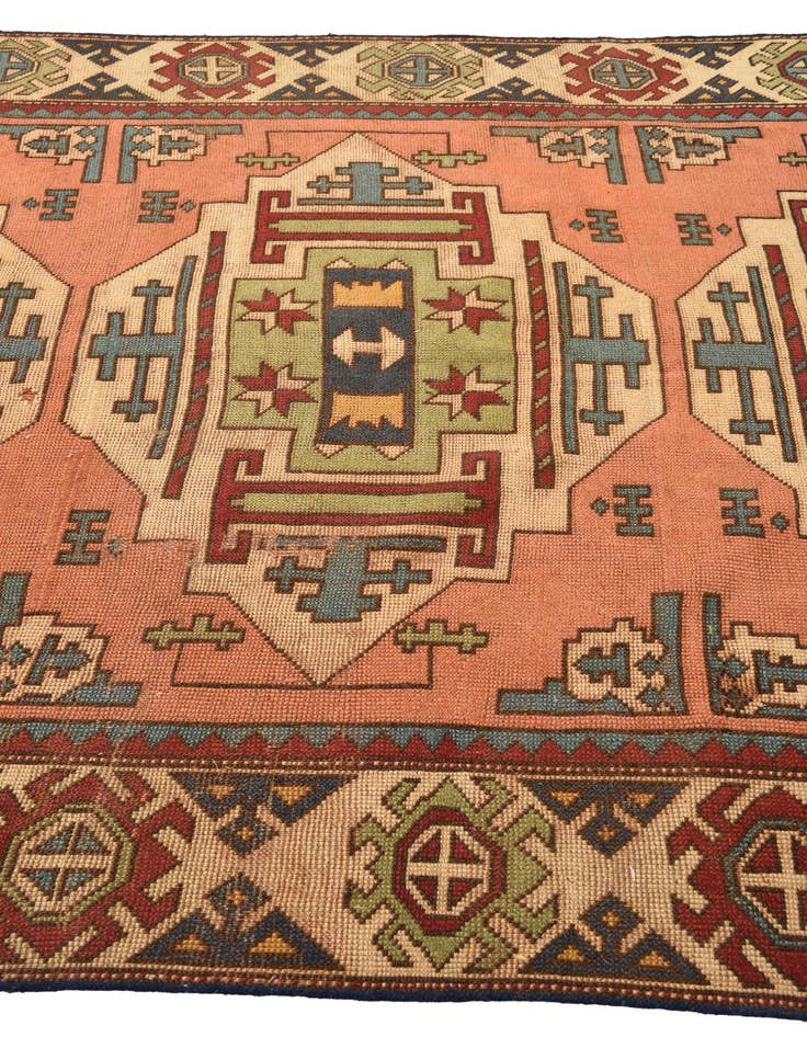 Detail image of  5' 9 x 9'  Hand Knotted Kazak Wool Rug