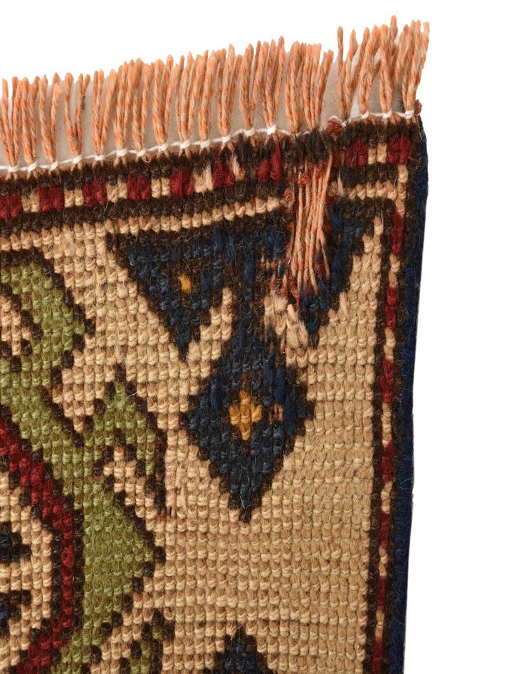 Detail image of  5' 9 x 9'  Hand Knotted Kazak Wool Rug