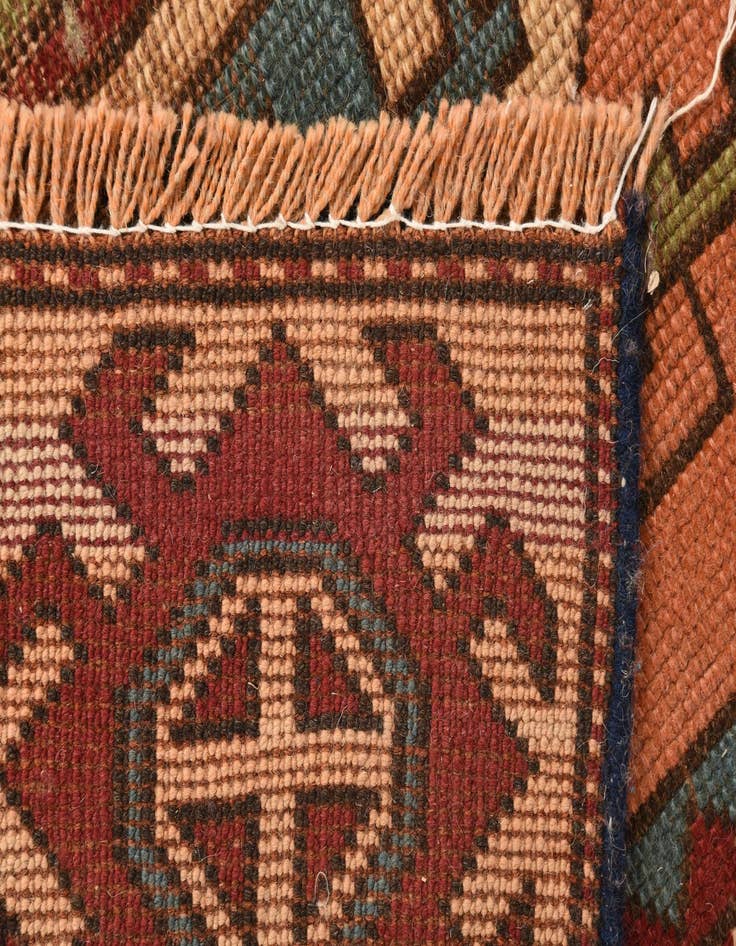 Detail image of  5' 9 x 9'  Hand Knotted Kazak Wool Rug