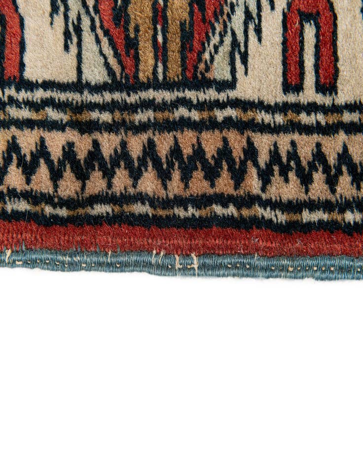 Detail image of  3' 2 x 4' 6  Hand Knotted Kazak Wool Rug