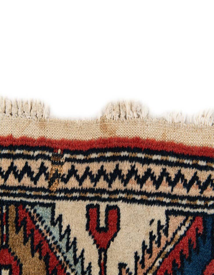 Detail image of  3' 2 x 4' 6  Hand Knotted Kazak Wool Rug