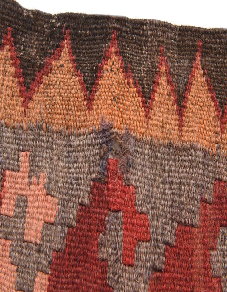 Detail image of  6' 9 x 12'  Hand Woven Kilim Fars Wool Rug