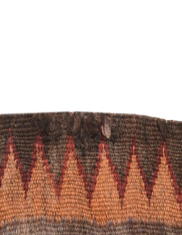 Detail image of  6' 9 x 12'  Hand Woven Kilim Fars Wool Rug