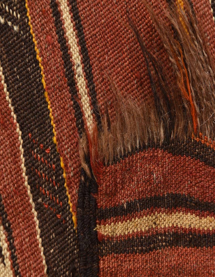 Detail image of  5' 8 x 9'  Hand Woven Kilim Fars Wool Rug