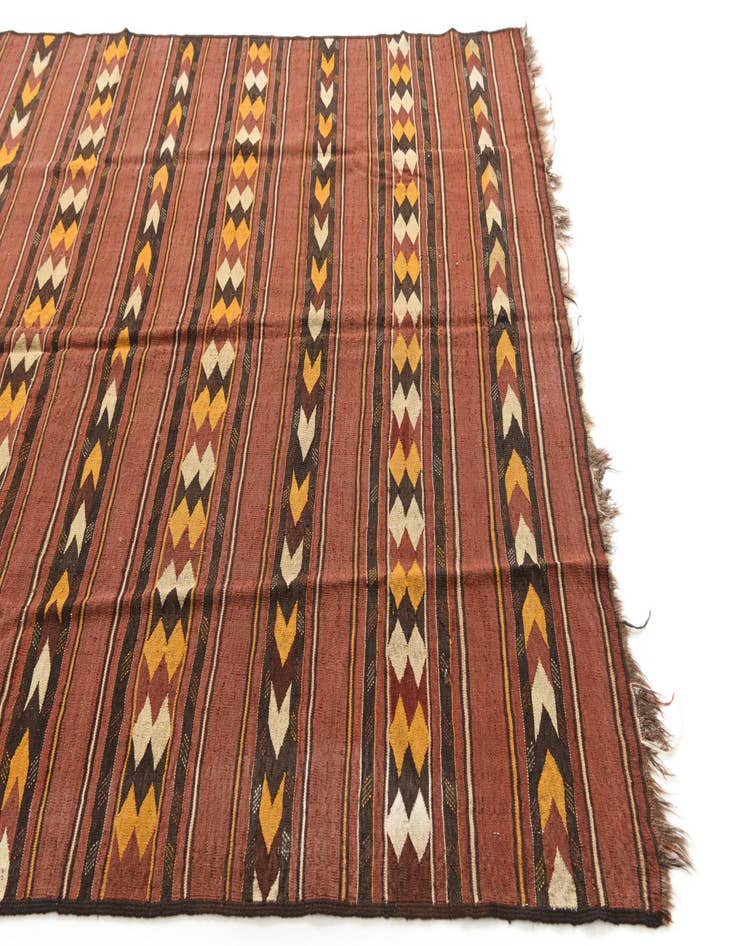 Detail image of  5' 8 x 9'  Hand Woven Kilim Fars Wool Rug