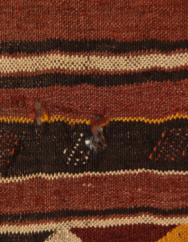 Detail image of  5' 8 x 9'  Hand Woven Kilim Fars Wool Rug