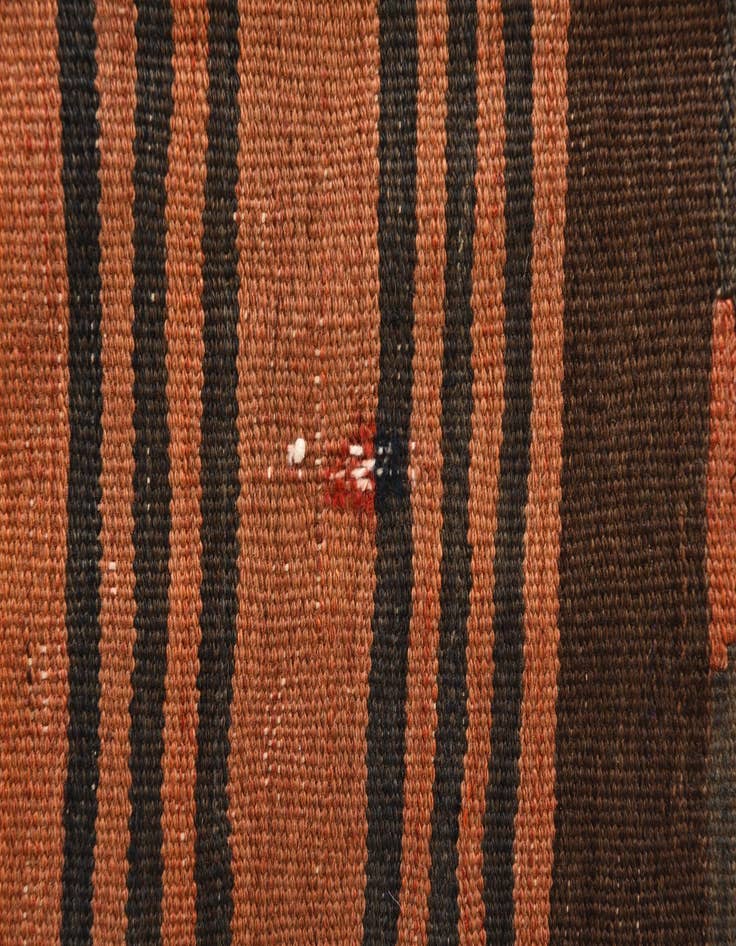 Detail image of  4' 5 x 8' 5  Hand Woven Kilim Fars Wool Rug