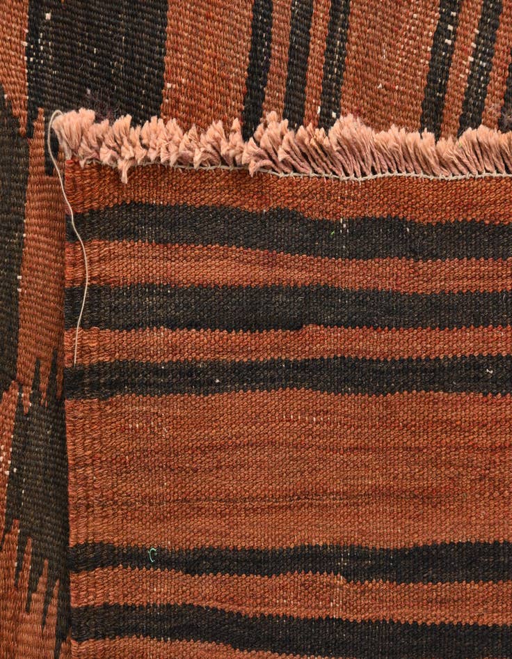 Detail image of  4' 5 x 8' 5  Hand Woven Kilim Fars Wool Rug