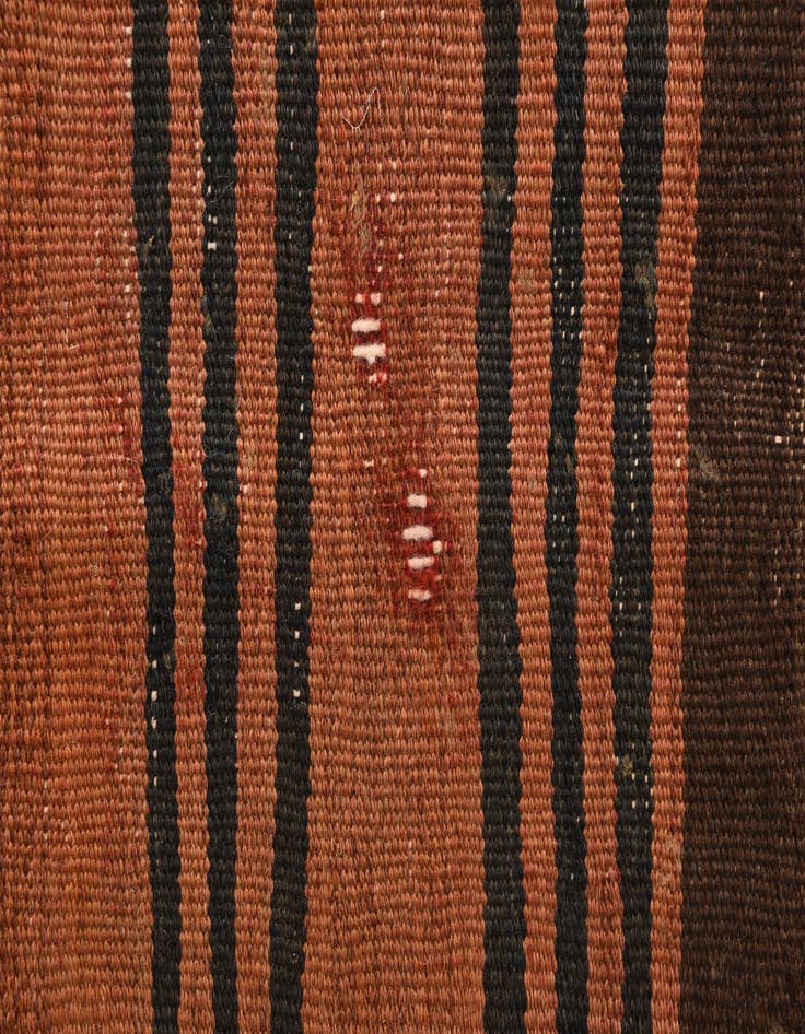 Detail image of  4' 5 x 8' 5  Hand Woven Kilim Fars Wool Rug