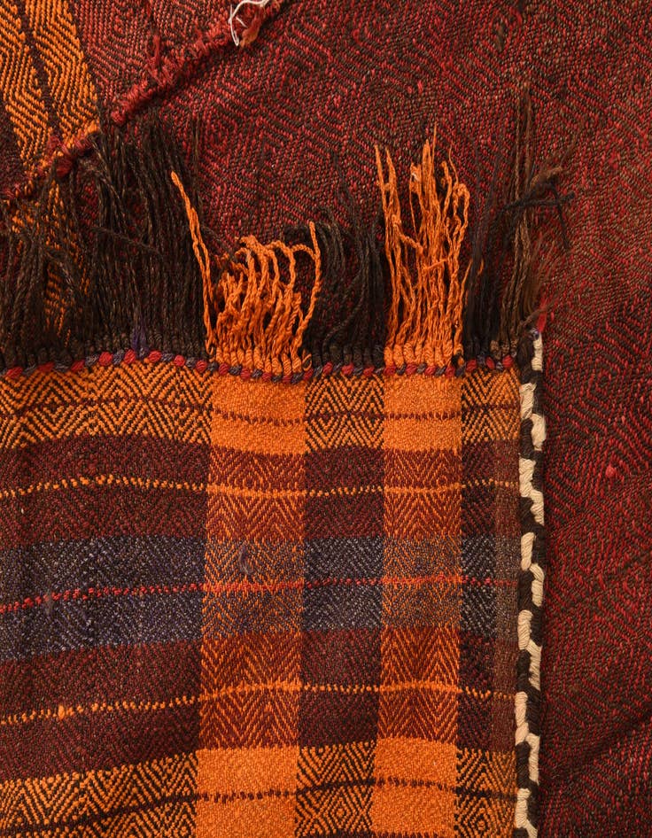 Detail image of  5' 1 x 8' 8  Hand Woven Kilim Fars Wool Rug