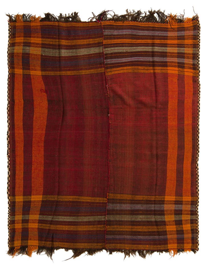  5' 1 x 8' 8  Hand Woven Kilim Fars Wool Rug