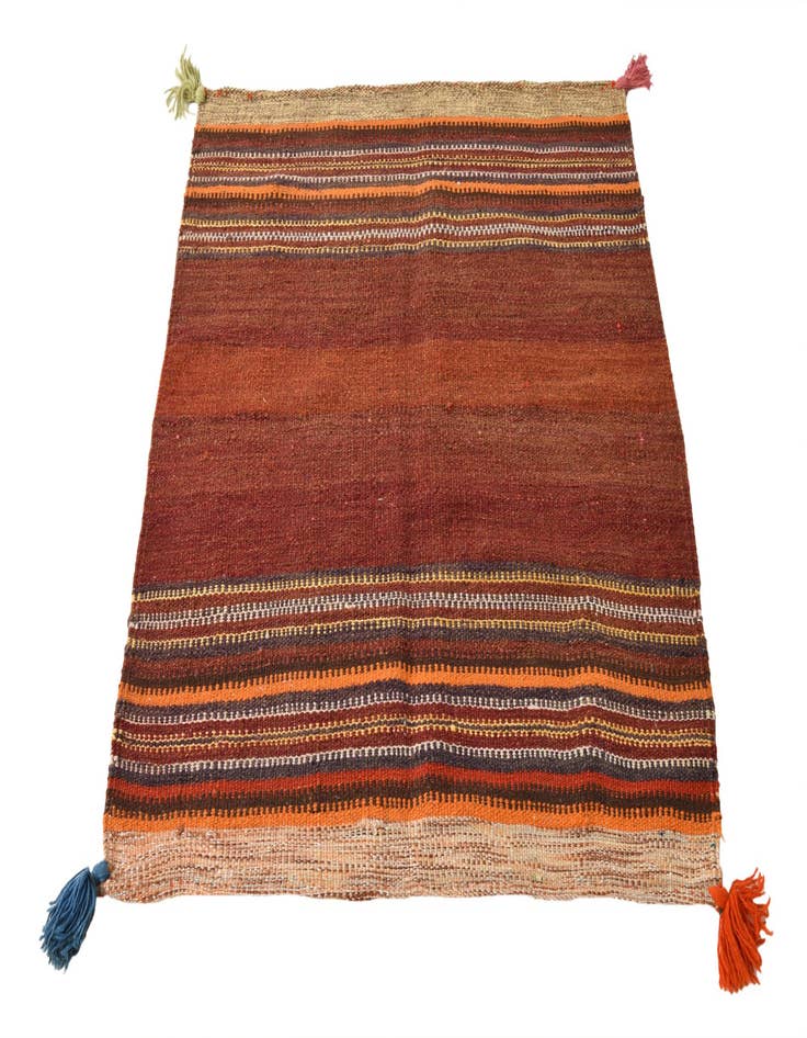 Detail image of 3' 5 x 3' 10 Hand Woven Kilim Fars Wool Rug