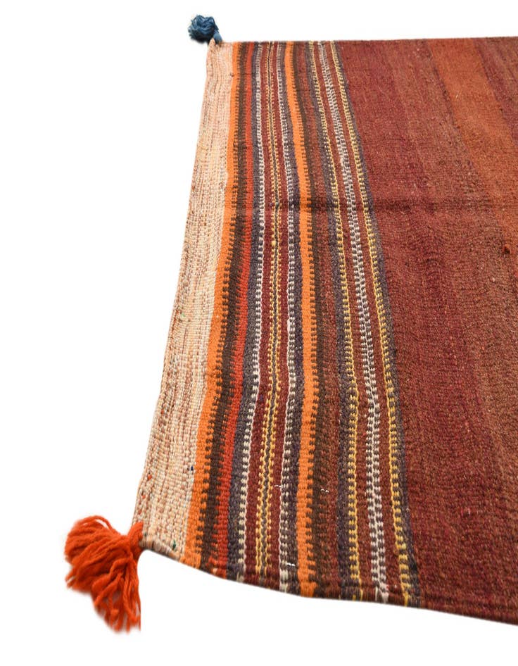 Detail image of 3' 5 x 3' 10 Hand Woven Kilim Fars Wool Rug