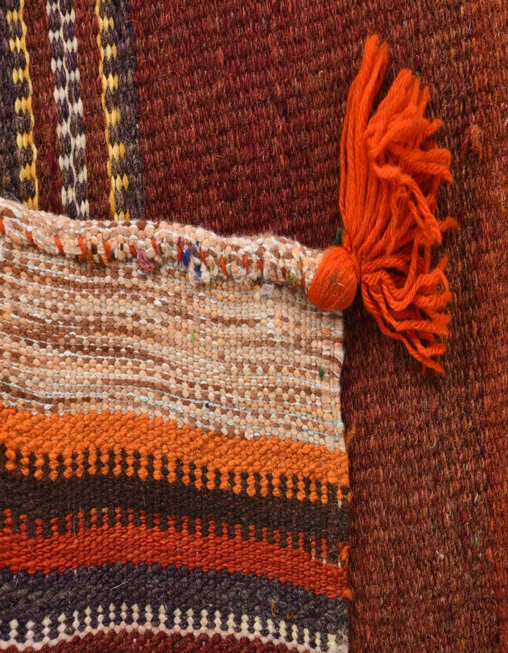 Detail image of 3' 5 x 3' 10 Hand Woven Kilim Fars Wool Rug